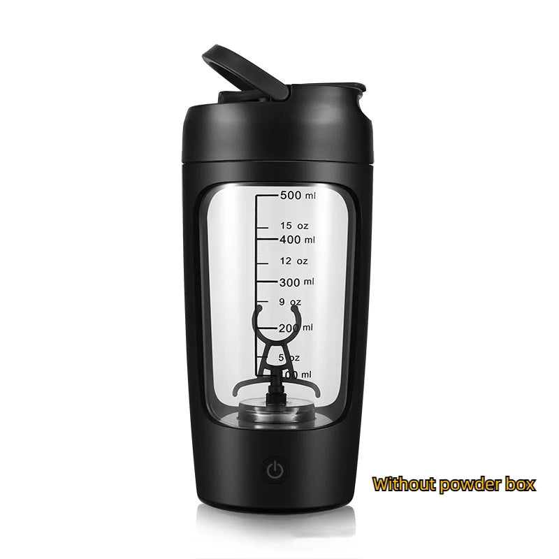 Portable USB Rechargeable Electric Protein Shaker Bottle - 1200mAh Blender Cup for Fitness and Workout - 650ml Capacity