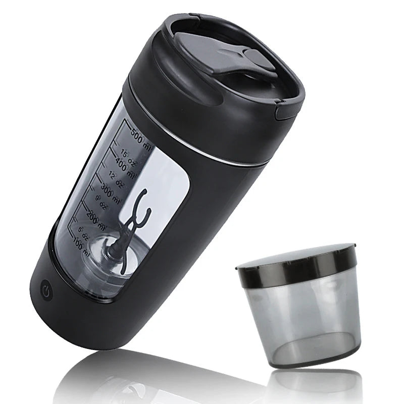 Portable USB Rechargeable Electric Protein Shaker Bottle - 1200mAh Blender Cup for Fitness and Workout - 650ml Capacity