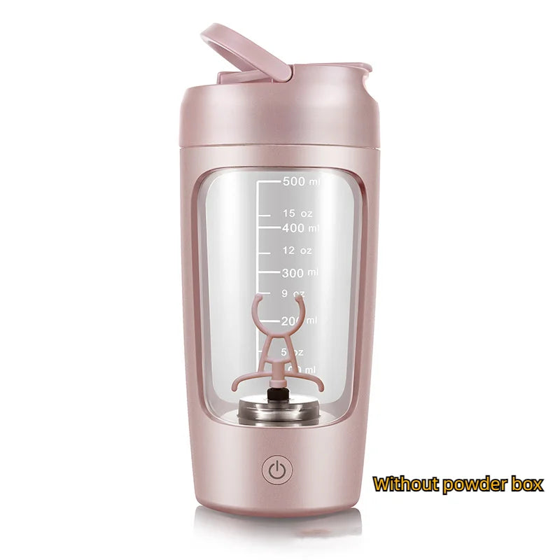 Portable USB Rechargeable Electric Protein Shaker Bottle - 1200mAh Blender Cup for Fitness and Workout - 650ml Capacity