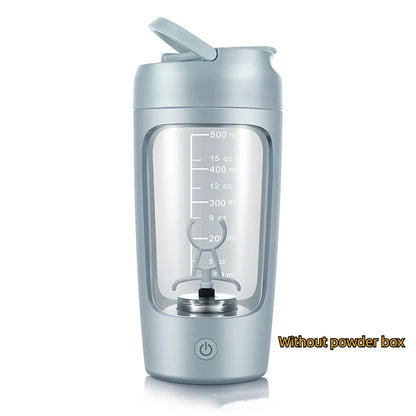 Portable USB Rechargeable Electric Protein Shaker Bottle - 1200mAh Blender Cup for Fitness and Workout - 650ml Capacity